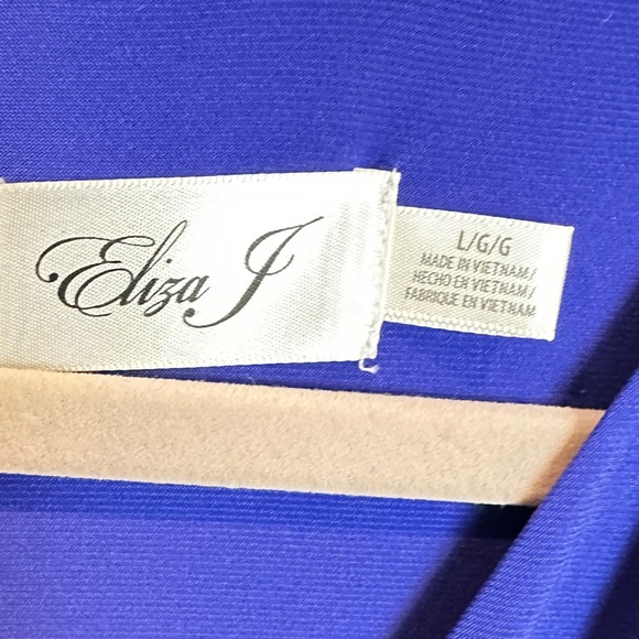 Eliza J Blue Sleeveless Jumpsuit‎ with Wide-Leg Design L - Picture 3 of 9